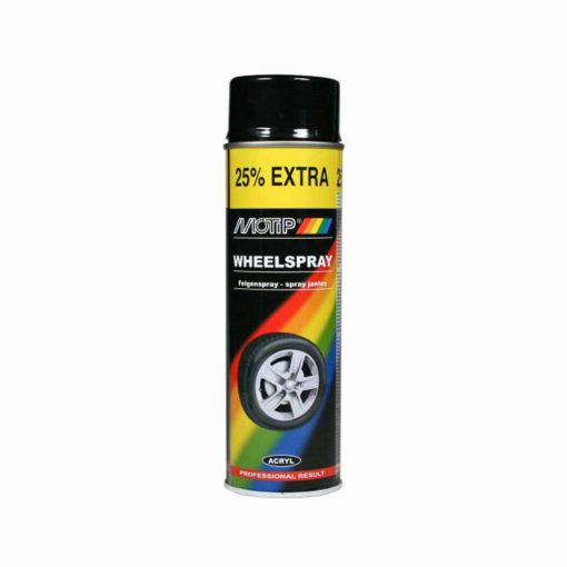 Spray Βαφή Για Ζάντες Gloss Μαύρο Motip - 004018 500ml