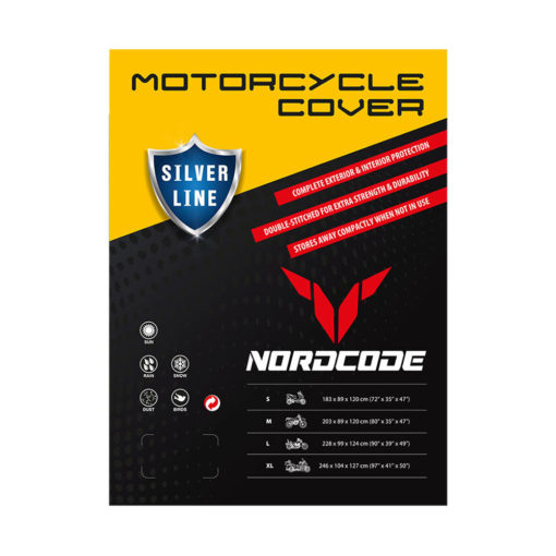Kάλυμμα Μοτοσυκλέτας Nordcode Cover Μoto Medium Silver Line