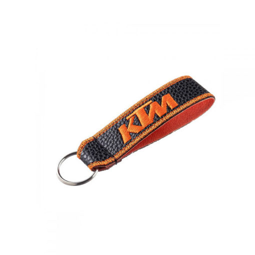 Μπρελόκ Κλειδιών Τεχνόδερμα Κεντητό Δύο Όψεων KTM